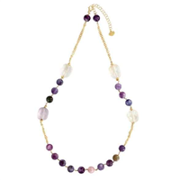 Collier Io & Te  Femme in Argent Ametista CLGEAMDO